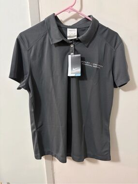 NWT New Nike women’s Golf polo shirt sz XL extra-large gray Harley Davidson